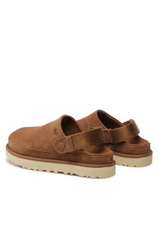 Ugg Klapki W Goldenstar Clog 1138252 Brązowy. Kolor: brązowy. Materiał: skóra