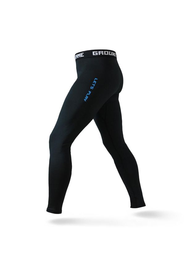 GROUND GAME - Legginsy do sportów walki męskie Ground Game Athletic Classic. Kolor: czarny. Materiał: poliester, elastan