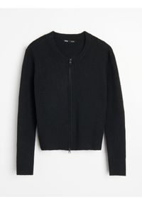 Sinsay - Sweter na zamek - czarny. Kolor: czarny
