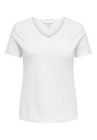 ONLY Carmakoma T-Shirt 15285965 Biały Regular Fit. Kolor: biały #5