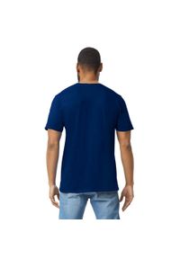 GILDAN - Bawełniana Koszulka Unisex Dla Dorosłych W Miękkim Stylu. Kolor: niebieski. Materiał: bawełna