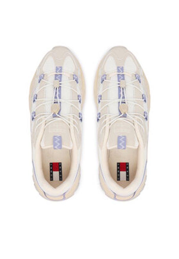 Tommy Jeans Sneakersy Tjw Outdoor Runner EN0EN02926 Écru. Kolor: kremowy. Materiał: skóra. Sport: outdoor