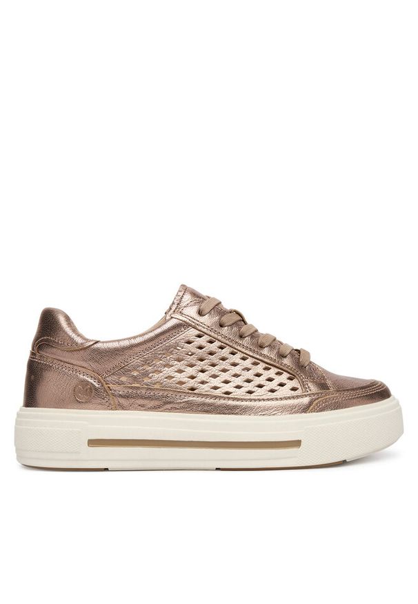 Sneakersy Caprice. Kolor: brązowy