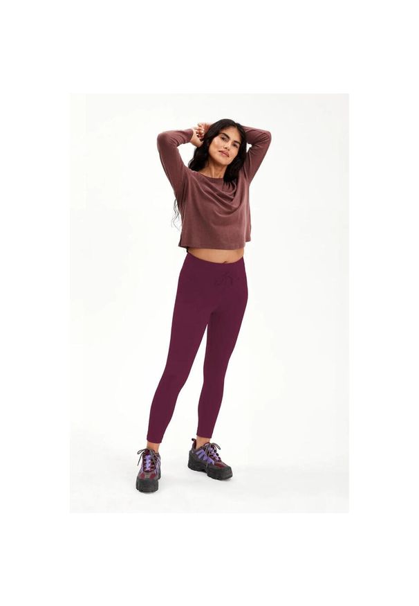 GIRLFRIEND COLLECTIVE - Legginsy wysokie z kieszeniami dla kobiet Girlfriend Collective. Kolor: wielokolorowy, fioletowy, czerwony