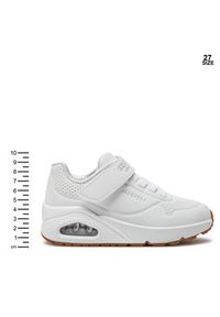 skechers - Skechers Sneakersy Air Blitz 403673L/WHT Biały. Kolor: biały. Materiał: skóra