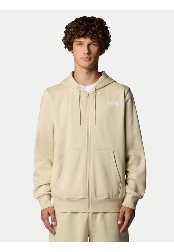 The North Face Bluza Simple Dome NF0A89FD Beżowy Regular Fit. Kolor: beżowy. Materiał: syntetyk, bawełna