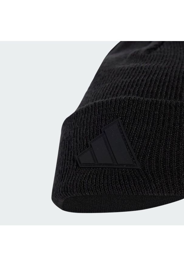 Adidas - Czapka Tech Beanie. Kolor: czarny. Materiał: dzianina, akryl. Styl: klasyczny