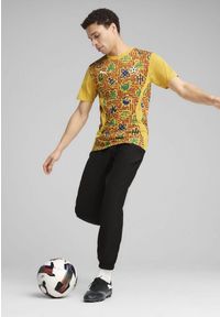 Puma - Męska koszulka przedmeczowa Ghana PUMA Yellow Sizzle Intense Red. Kolor: żółty, czerwony, wielokolorowy