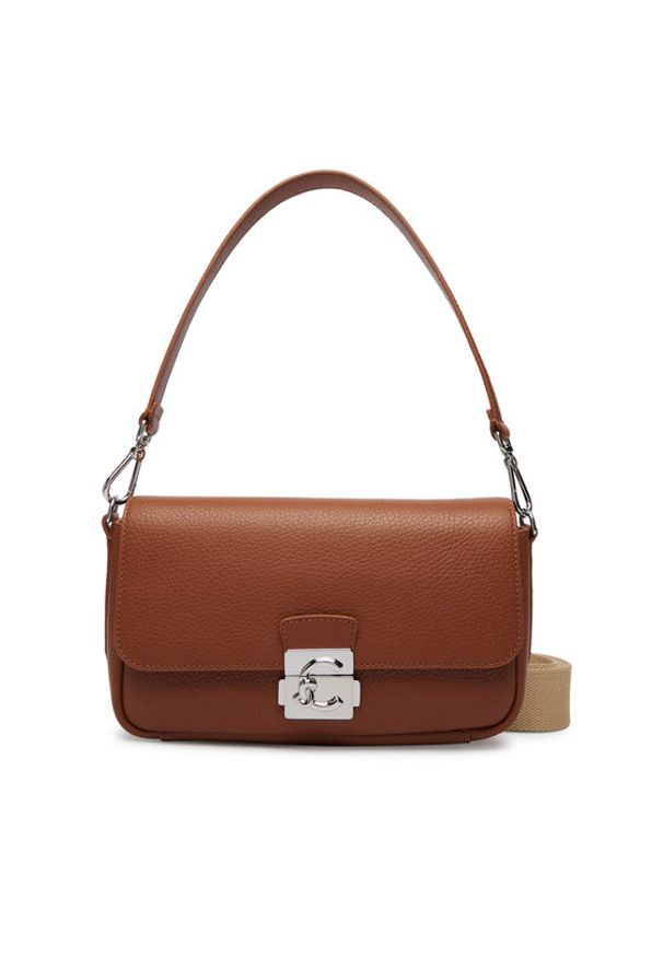 Coccinelle Torebka U4K Coccinelle C-Me Lock E1 U4K 12 02 02 Brązowy. Kolor: brązowy. Materiał: skórzane