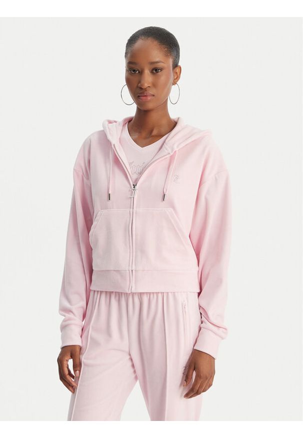 Juicy Couture Bluza Iccle JCWAS126304 Różowy Oversize. Kolor: różowy. Materiał: syntetyk