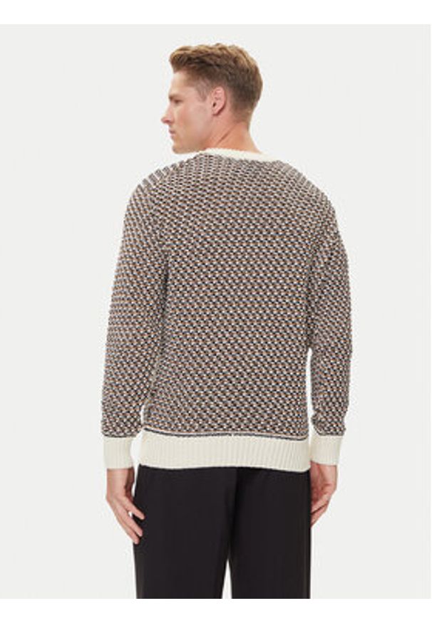 BOSS Sweter C-Imauro 50543159 Beżowy Relaxed Fit. Kolor: beżowy. Materiał: bawełna