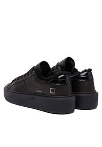 D.A.T.E. Sneakersy Hill Low Fur Platform W431-HPF-MN Czarny. Kolor: czarny. Materiał: skóra. Obcas: na platformie #5