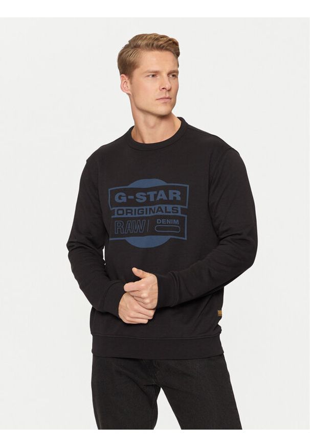 G-Star RAW - G-Star Raw Bluza Originals D25441-D797 Czarny Regular Fit. Kolor: czarny. Materiał: bawełna