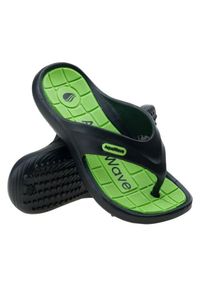 AquaWave - Klapki basenowe dziecięce Aquawave Ilamos. Kolor: czarny, zielony, wielokolorowy