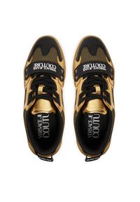 Versace Jeans Couture Sneakersy 79YA3SC4 Czarny. Kolor: czarny. Materiał: skóra