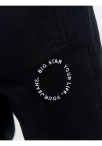 Big-Star - Spodnie dresowe męskie Kersyn 906/ Ajron 906. Kolor: czarny. Materiał: dresówka. Wzór: aplikacja #6