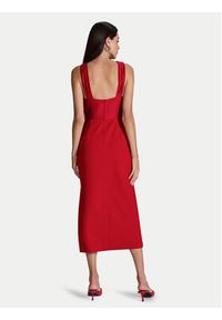 Swing Sukienka koktajlowa 5AI17900 Czerwony Slim Fit. Kolor: czerwony. Materiał: syntetyk. Styl: wizytowy #2