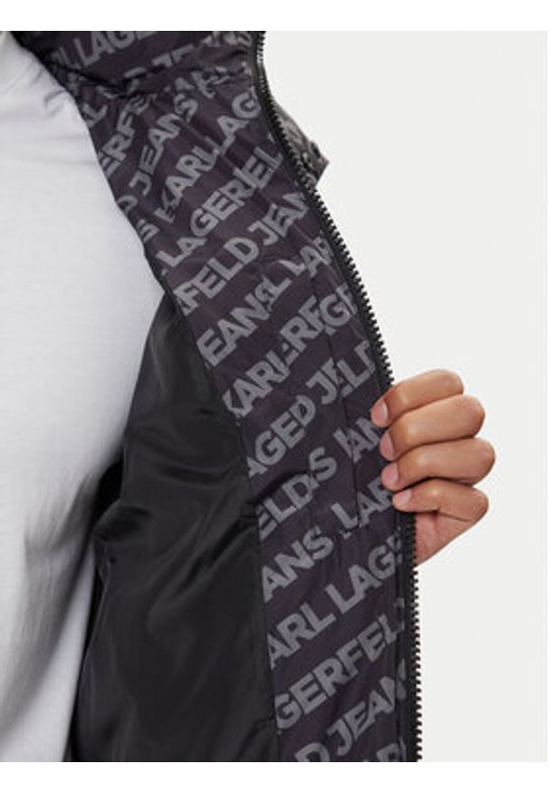 Karl Lagerfeld Jeans Kurtka zimowa A4M15062 Czarny Regular Fit. Kolor: czarny. Materiał: syntetyk. Sezon: zima