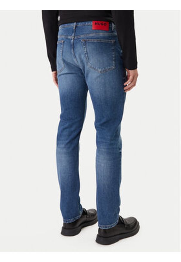 Hugo - HUGO Jeansy 50555181 Niebieski Regular Fit. Kolor: niebieski