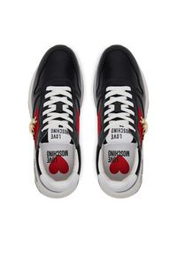 Love Moschino - LOVE MOSCHINO Sneakersy JA15373G1MIAL00A Czarny. Kolor: czarny. Materiał: skóra #6