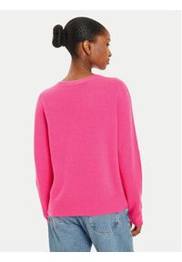 Oui - OUI Sweter 89202 1340108 Różowy Regular Fit. Kolor: różowy. Materiał: wełna
