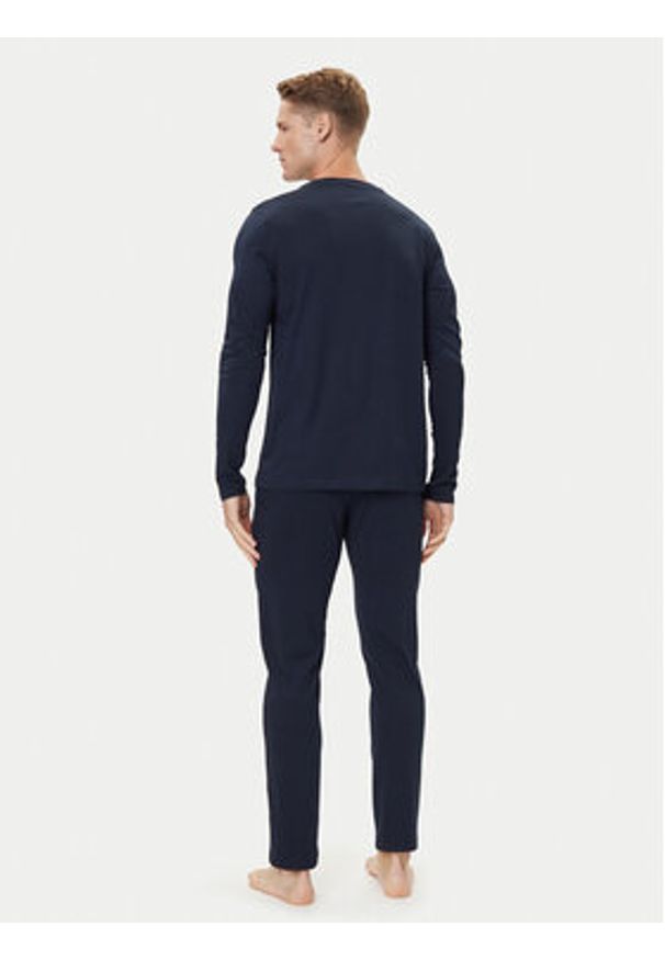 Jack & Jones Piżama Everest 12273632 Granatowy Standard Fit. Kolor: niebieski. Materiał: bawełna