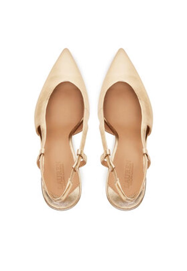 Lauren Ralph Lauren - LAUREN RALPH LAUREN Sandały 802966875001 Złoty. Kolor: złoty. Materiał: skóra