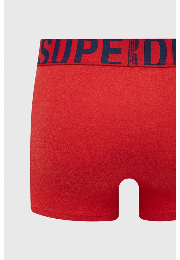 Superdry Bokserki (2-pack) męskie kolor granatowy. Kolor: niebieski. Materiał: bawełna