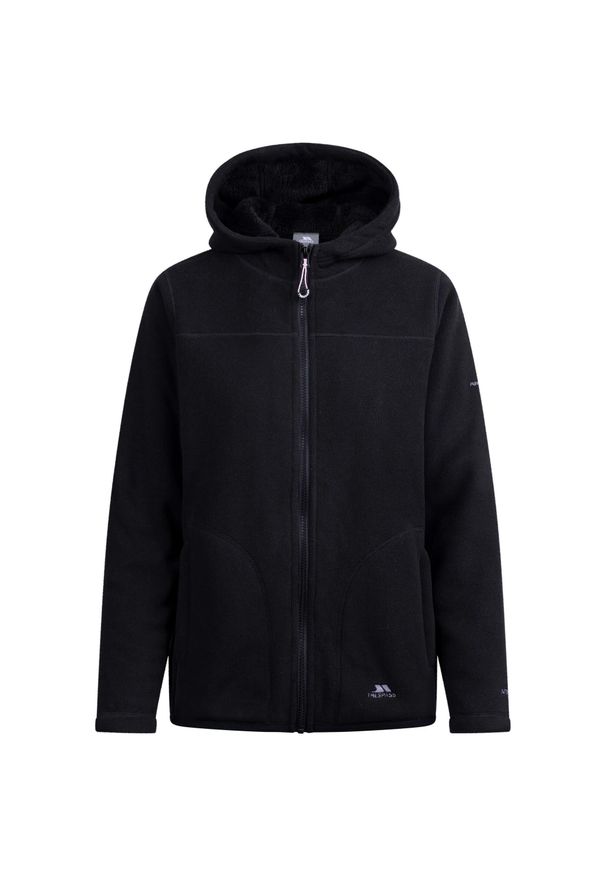 TRESPASS - Damska Bluza Polarowa Backstay. Kolor: czarny. Materiał: polar. Sezon: zima. Styl: sportowy. Sport: turystyka piesza
