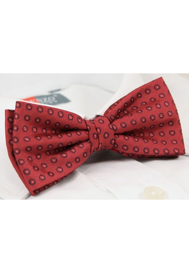 Modna Mucha Męska - Alties - Czerwona w Groszki. Kolor: czerwony. Wzór: grochy. Styl: sportowy, elegancki