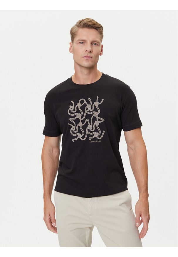JOOP! Jeans T-Shirt 15 JJJ-08Anup 30047002 Czarny Modern Fit. Kolor: czarny. Materiał: bawełna