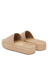 Calvin Klein Espadryle Flatf Espa Mule Nub Mg HW0HW02890 Beżowy. Kolor: beżowy. Materiał: skóra, nubuk #4