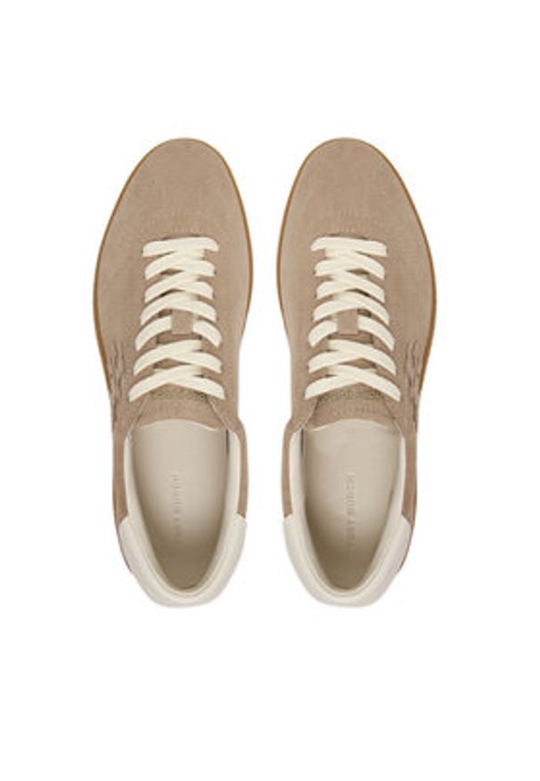 Tory Burch Sneakersy Phoenix 166688 Beżowy. Kolor: beżowy. Materiał: zamsz, skóra