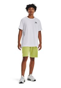 Under Armour T-Shirt Ua Logo Emb 1373997 Biały Relaxed Fit. Kolor: biały. Materiał: syntetyk, bawełna #5