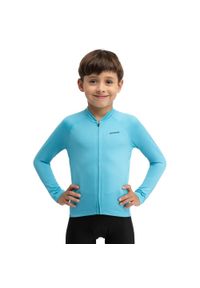 SIROKO - Chłopięca termoaktywna koszulka rowerowa z długim rękawem Kolarstwo Siroko K. Kolor: niebieski. Materiał: materiał. Długość rękawa: długi rękaw. Długość: długie. Sport: kolarstwo #1