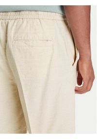 Mustang Szorty materiałowe Linen 1016459 Écru Loose Fit. Materiał: bawełna #4