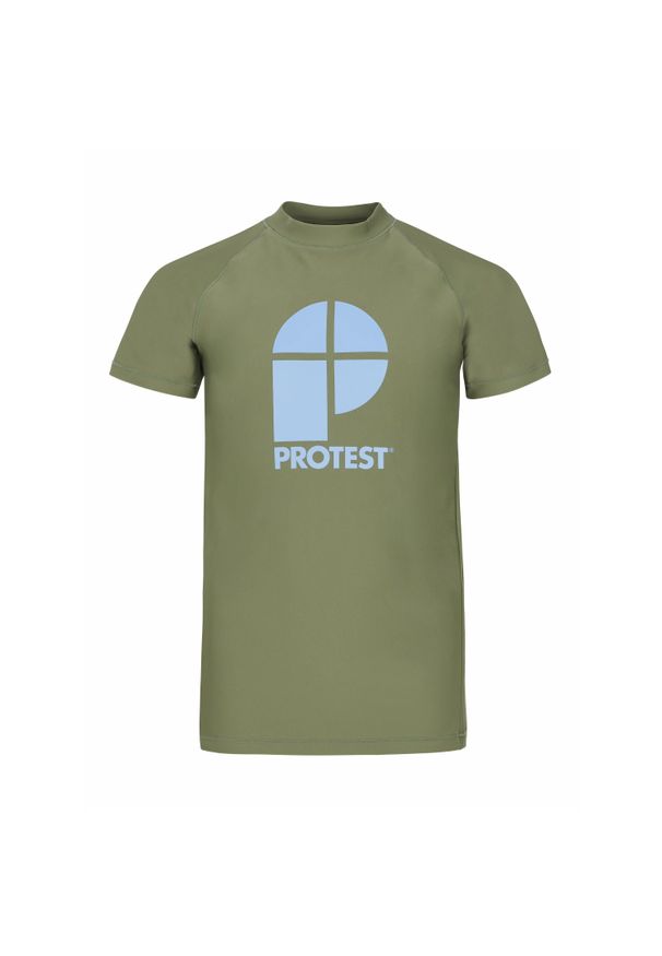 Koszulka dziecięca z krótkim rękawem Protest Prtberent. Kolor: zielony. Materiał: lycra. Długość rękawa: krótki rękaw. Długość: krótkie