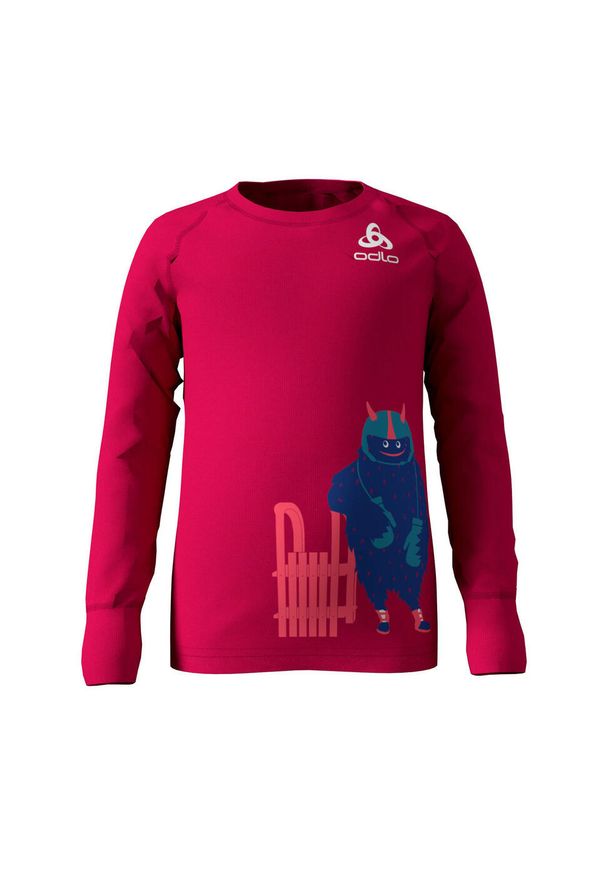 Koszulka tech. dziecięca Odlo SUW TOP crew neck. Kolor: czerwony