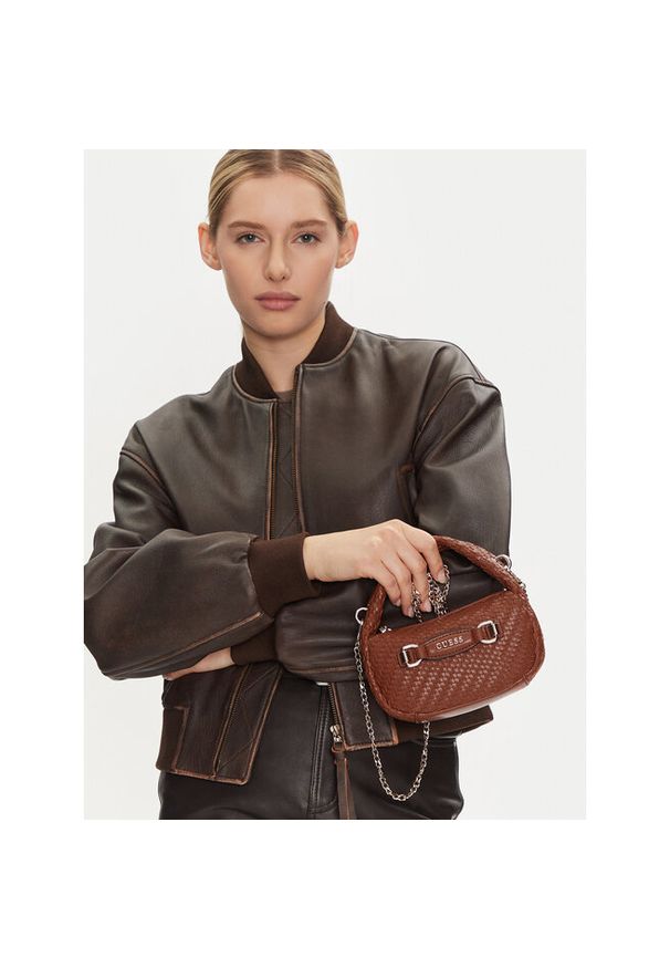 Torebka Guess. Kolor: brązowy
