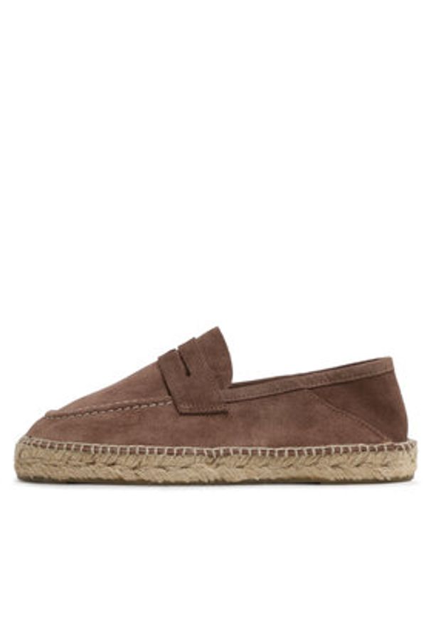 Manebi Espadryle Loafers Espadrilles M 2.9 L0 Brązowy. Kolor: brązowy. Materiał: zamsz, skóra