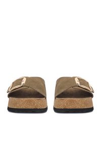 Lasocki Klapki CEO-W24Q19601-01 Khaki. Kolor: brązowy. Materiał: skóra, zamsz #2