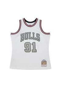 Mitchell & Ness - Koszulka NBA Chicago Bulls Dennis Rodman. Kolor: biały. Sport: koszykówka #1