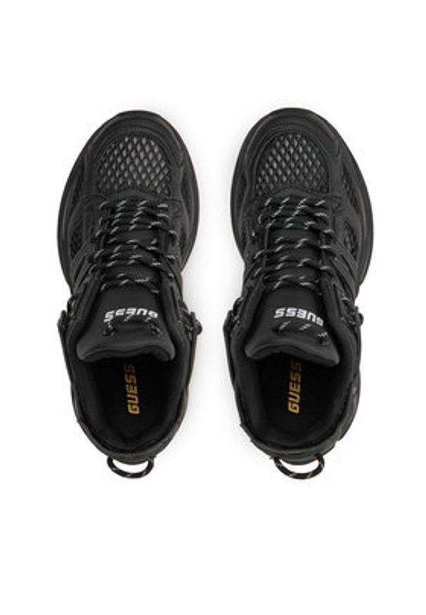 Guess Sneakersy Belluna FLJBLL ELE12 Czarny. Kolor: czarny. Materiał: skóra