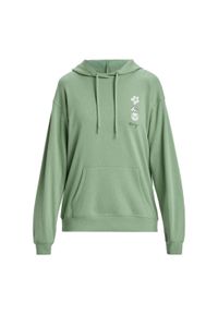 Roxy - Bluza z kapturem dla Kobiety SURF STOKED Zielony. Typ kołnierza: kaptur. Kolor: zielony. Materiał: dzianina, poliester, polar, dresówka, bawełna. Długość: długie. Sezon: zima
