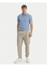 JOOP! Jeans Polo 15 JJJ-17Amare 30046012 Błękitny Modern Fit. Typ kołnierza: polo. Kolor: niebieski. Materiał: bawełna #2