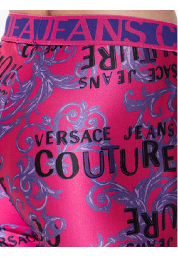 Versace Jeans Couture Kolarki 74HAC106 Różowy Slim Fit. Kolor: różowy. Materiał: syntetyk