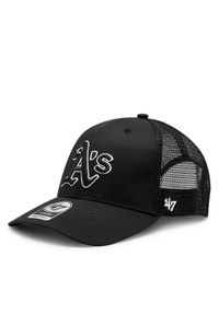 47 Brand Czapka z daszkiem Mlb Oakland Athletics Branson BRANS18CTP Czarny. Kolor: czarny. Materiał: syntetyk