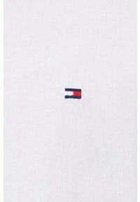 TOMMY HILFIGER - Tommy Hilfiger koszula bawełniana męska kolor biały regular z kołnierzykiem button-down. Typ kołnierza: button down. Kolor: biały. Materiał: bawełna. Długość rękawa: długi rękaw. Długość: długie. Wzór: aplikacja #5