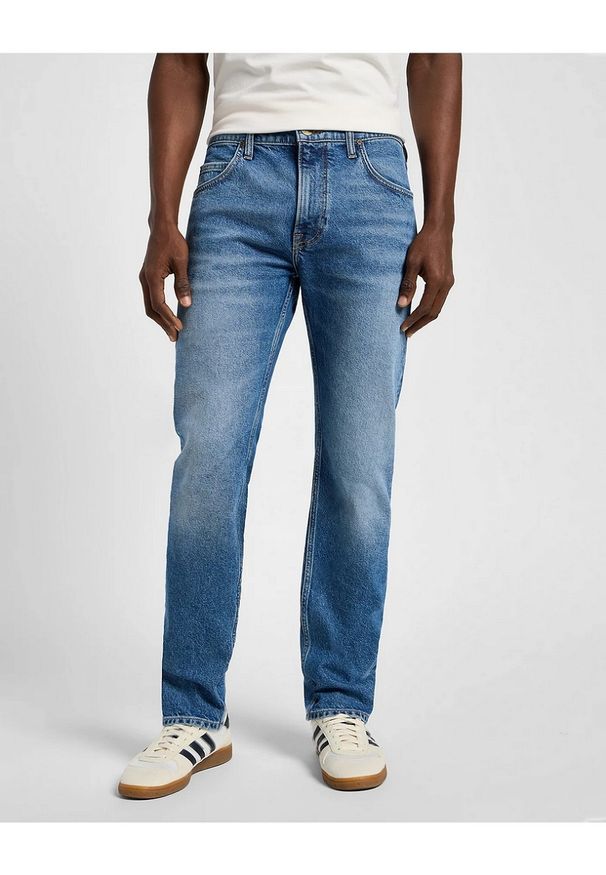 Lee - LEE MĘSKIE SPODNIE JEANSOWE RIDER GROUNDWATER 112358988 L701008583