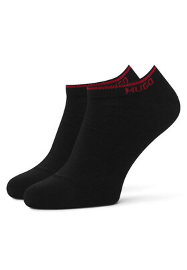 Hugo - HUGO Skarpety krótkie 50544506 Czarny. Kolor: czarny. Materiał: bawełna